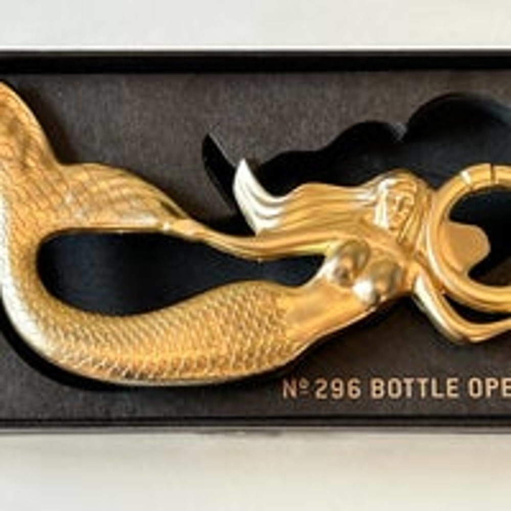 Lady Luck Mermaid Bottle‎ Opener Brass-Coated by Gentlemen's Hardware No. 296 - Picture 7 of 9